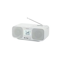 소니 CD 라디오 카세트 레코더 CFD-S401 FM/AM/와이드 FM 지원 대형 액정/노래방 기능 탑재 전지 구동 가능 화이트 CFD-S401W