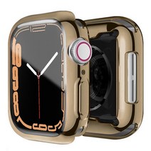 시계 케이스 45mm 41mm 44MM 40MM 42mm 38MM 전체 TPU 범퍼 커버 액세서리 iwatch 7 S E 6 5 4 3, Series123 38MM, Brown