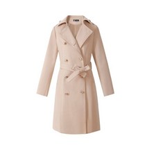 트렌치 코트 여성 lapel office 드레스 더블 브레스트 화이트 new winter 빈티지 자켓 슬림 솔리드 롱