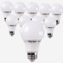 LED 전구 램프 벌브 볼구 볼전구 주광색 주백색 전구색 8W 10W 12W 비츠온(10개입), LED 일신비츠온 벌브 8W