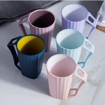 듀얼컬러 칫솔 꽂이 거꾸로 양치컵, 네이비옐로우