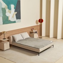 카보니 탄소매트 카본 전기 온열 매트 전자파없는 숯발열선, 더웜 라이트그레이 1인용 기본형