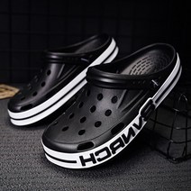 빅 사이즈 신상품 남성 샌들 슬리퍼 비치 아웃도어 캐주얼 신발 경량 소프트 솔 나, Black+45