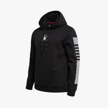 [스파이더 공식 아울렛] 라인 프린트 후드 티셔츠 SPFFCNHD303UBLK