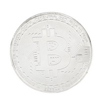 기념주화 비트코인선물 모형소품금도금 비트코인 골드 기념 동전 1 개 골동품 모조 물리적 소장품 미술, 03 은