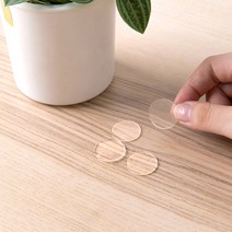 디엠몰 1+1 깔끔하게떼어지는 아크릴 실리콘 방수 원형 양면테이프 벽걸이 물건 고정 양면 접착 스티커, 2cm70매, 2SET