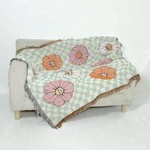야전침대 북유럽 보헤미안 스타일 꽃 커버 야외, 9+130x160cm