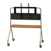 이동식TV거치대 스탠드 브라켓 TV스탠드 사운드바거치대, 브라운