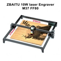 레이저커팅기 레이저가공기 아크릴조각기 ZBAITU 80W 각인기 10W 출력 CNC 커터 370*370mm 3D 목재 라우터 조각 및 절단 기계 RU/PL/US 창고, 06 M37-FF80