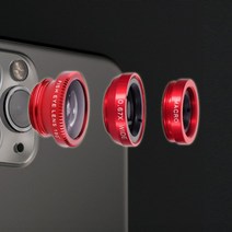 스마트폰 어안 렌즈 갤럭시 아이폰 호환형 광각 접사 촬영, 블랙