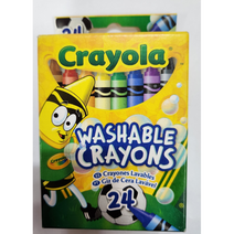 크레욜라 워셔블 크레용24색 수성용 크레파스 그리기 미술용품 칠하기