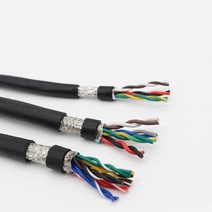 전선 연결 선 전기 케이블 트위스트 페어 차폐 2 4 6 8 10 12core 20 22 18 26 24awg 5 m pvc 순수 구리 코어 통신 신호 소프트 컨트롤, 5미터 가격, 24AWG 0.2mm, 24코어