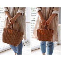 라탄가방 유니크 토트백 라탄핸드백 라피아백 피크닉바스켓 밀짚백