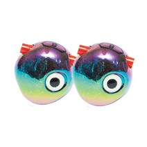 씨케이 / 레인보우 타이라바 헤드 세트 / 레인보우 색채의 화려한 바디 / 물속 난반사 유인성 극대화 / 입체형 보디 / 원줄 손상없는 레드 파이프 채용, 80g (2개입)