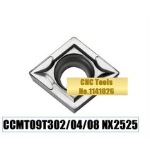 t09t302/t09t304/t09t308 nx2525 t 09t3 02/04/08 선삭 공구 홀더 용 초경 인서트, 02 CCMT09T308 NX2525