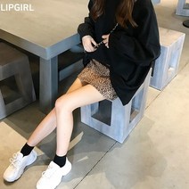 립걸레오파드 A라인 스커트