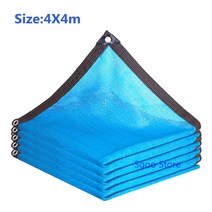 비닐하우스시공 조립식비닐하우스 자외선 차단 HDPE 푸른 태양 차양 그물 다육 식물 정원 온실 야외 수영장 커버 그늘, 4x4m