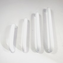 ㄷ자손잡이 8574W 유광백색 싱크대손잡이 2구 가구 붙박이장 신발장 교체 DIY자재, 192mm