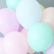 파티해 천장장식 마카롱풍선(헬륨효과)세트-마시멜로