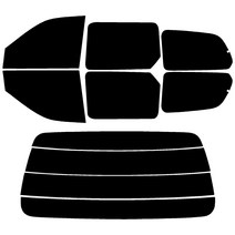 로톰 카니발 측후면 썬팅필름 DIY 셀프 열차단 썬팅지, 카니발2 (01-05), RTF-7S 15 (중간), 기아
