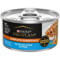 Purina Pro Plan Savor 성인 해산물 스튜 앙트레 캣 푸드 통조림 3온스 24개입