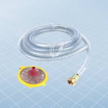 양수기 19MM 흡입호스 배수호스 펌프 경운기 후드밸브 후드망 거름망, 흡입호스 1인치 x 6M(망포함), 1개