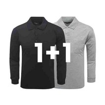 1+1 나인앤나인 데일리 무지 30수 카라 긴팔티셔츠