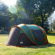 Modlauna 2023 패스트캠프 원터치텐트 원터치 텐트 그늘막텐트, 150x250x110cm (3-4인용), 녹색