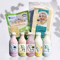 [산들치즈] 구워먹는 할루미치즈300g + 스트링치즈130g + 요구르트500ml 5종 1세트, 1개, 할루미+스트링+ 요구르트500ml  5종 1세트