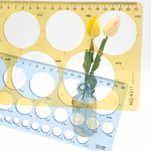 20cm 자 원형 도형자 템플릿 원형자 탬플릿 모양자, 소