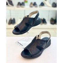 허시파피 NCBC 여성 3FP031 가죽 샌들 초경량 매장에서 사무실에서 근무시 4cm 통굽 밴딩 족저근막염 무지외반증 유행없는 출퇴근 세미정장룩 쿠션좋은 논슬립 가성비 슬랙스