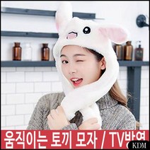 KDM 정품 움직이는 귀여운 토끼 모자 귀 인싸 산타 TV방영모자 1 달란트시장 달란트잔치