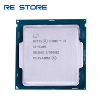 파워딜 사용 인텔 코어 i3 6100 3.7GHz 3M 캐시 듀얼 51W CPU 프로세서 SR2HG LGA 1151, 한개옵션0