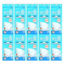JW중외제약 좋은숨 KF94 마스크 10매 국내 제약회사 유통제품, 1매입, 60매, 화이트