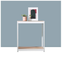 스피드랙 V2 선반 2단 400 x 300 x 600 mm, 화이트(앵글)