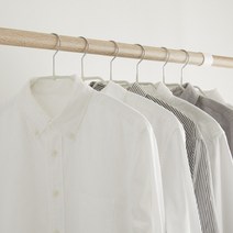 한샘 라인 논슬립 옷걸이 셔츠용(화이트/그레이), 41CM_10P(A)