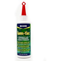 4 ounces Beacon Gem-Tac Permanent Adhesive 4-Ounce, 1