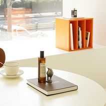 모아이 플랜비 컬러 협탁 다용도 모듈 수납장 선반형_오렌지, 오렌지