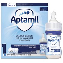Aptamil First Baby Milk Formula 앱타밀 1세 퍼스트 베이비 밀크 포뮬라 액상 분유 70ml 24개