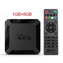 스마트 TV 박스 와이파이 구글 플레이어 유튜브 X96 안드로이드 10 올위너 H313 쿼드 코어 4K 60fps 1GB 8GB 셋톱 박스 X96Q 2GB 16GB, 1.미국 플러그  1G8G