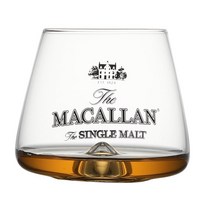 MACALLAN 맥켈란 싱글몰트 로고 딤플 크리스탈 위스키 글라스 400ML, 2개