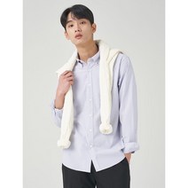 [빈폴] [ESSENTIAL] [SLIM] 플레인 깅엄 체크 셔츠 라벤더 (BC3164E03T)