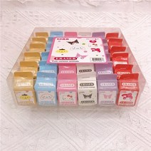 문구류 36 개대 지우개 kuromi my 멜로디 cinnamoroll 만화 우유 상자 학생 지우개 편지지 아이 선물, 36개 세트-1