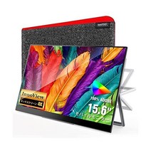 InnoView Adobe 모바일 모니터 디스플레이 100% RGB 15.6인치 4K 터치 패널 IPS LCD 광택 USBC MiniHDMI HDR 모드 FreeS, 15.6