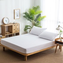 숨쉬는 방수 침대매트리스 커버 뛰어난 통기성 폰지 원단 TPU방수코팅 밴딩형 (슈퍼싱글 퀸)