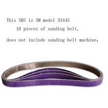 밴딩 머신기 정품 원래 공압 샌딩 벨트 고성능 3M33445 인라인 사포 60 그릿 1/2Inch * 18inch 10 조각, 01 10 pcs