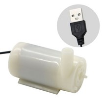 가압펌프 미니 DC 5V USB 저소음 브러시리스 모터 Pump120L/H Diy 키트용 마이크로 잠수정 워터 펌프, Horizontal white