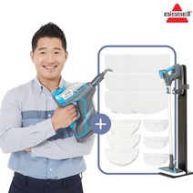 비쎌 슬림 스팀청소기 FULL 패키지 (정품걸레 12P+거치대 구성), 그레이블루
