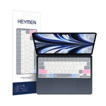 헤이맨 맥북프로 16인치 단축키 키보드 커버 키스킨, 1개입, 그레이 - A2141 (2019맥북프로 16인치)