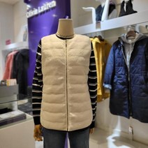 올리비아로렌 올리비아로렌[고잔NC] VOB KAWW 9361 아이보리 부클포인트 라운드넥 베스트